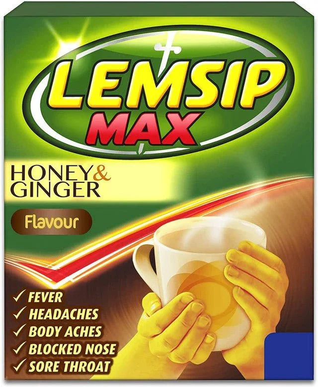 Lemsip Max Fusion Honey & Ginger Sachets x 10 - Reckitt Benckiser EasyMeds Pharmacy