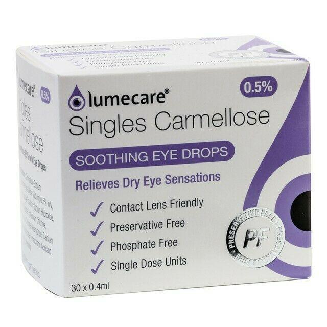 Lumecare Carmellose Eye Drops 0.5% 0.4ml x 30 - Medicom EasyMeds Pharmacy