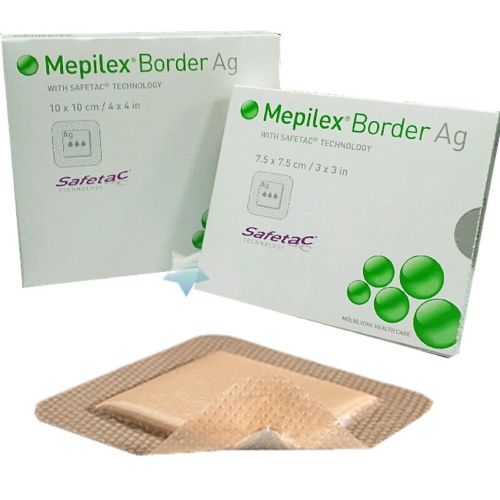 Mepilex Border AG 17cm x 20cm Bordered Silver Foam Dressings - Molnlycke EasyMeds Pharmacy