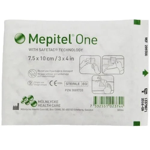 Mepitel One Safetac Wound Dressing 24cm x 27.5cm x 5 - Molnlycke EasyMeds Pharmacy
