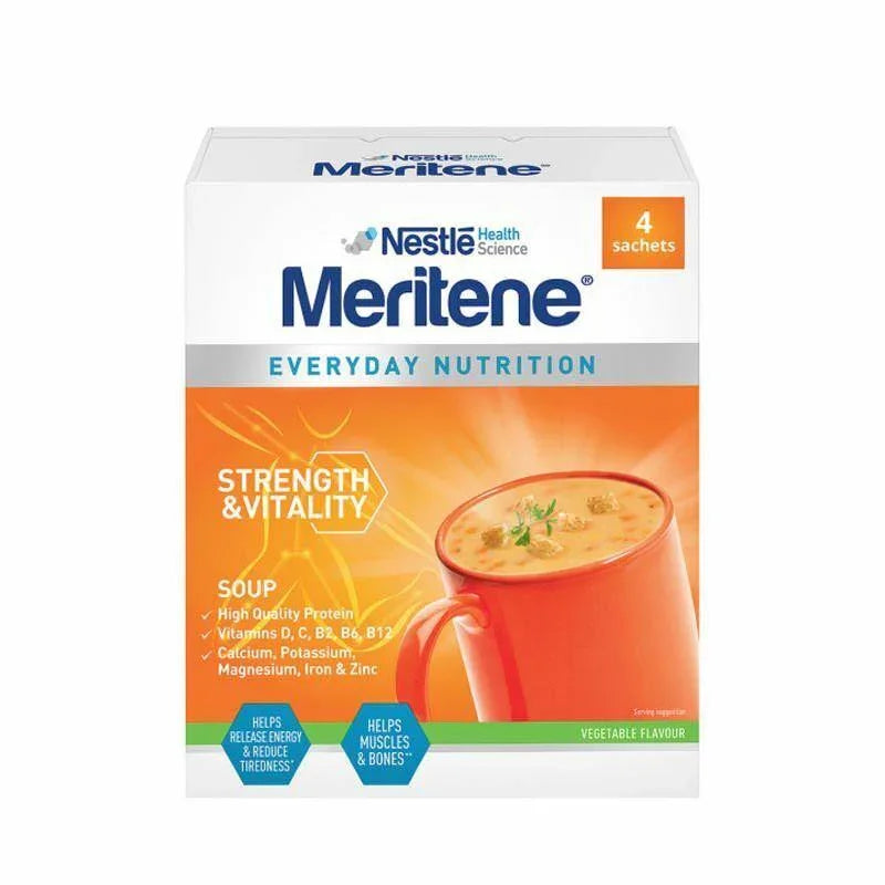Meritene Energis Vegetable Soup 6 Packs of 50g x 10 - Nestle EasyMeds Pharmacy