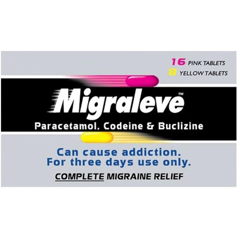 Migraleve Complete Relief 24 Tablets - Johnson & Johnson EasyMeds Pharmacy