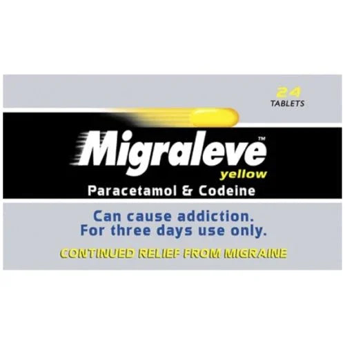 Migraleve Yellow 24 Tablets - Johnson & Johnson EasyMeds Pharmacy
