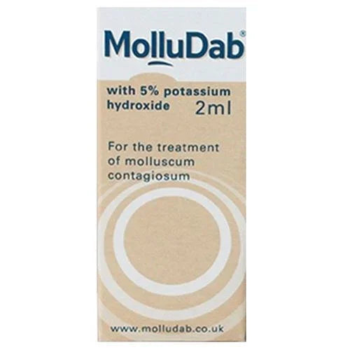 MolluDab 5% Hydroxide Topical Applicator Treatment 2ml Molluscum contagiosum - MolluDab EasyMeds Pharmacy