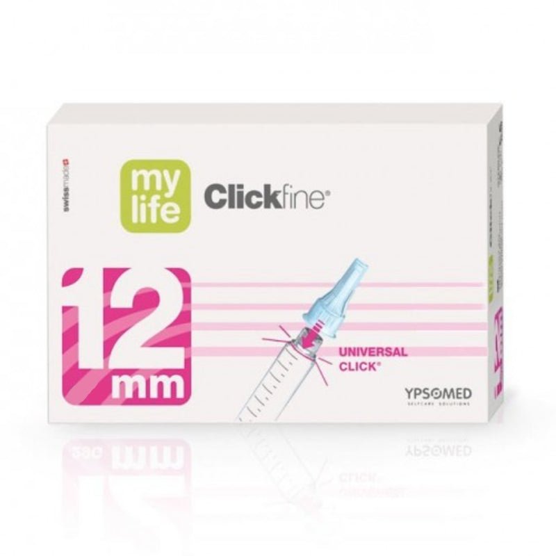Mylife Clickfine Pen Needles 12mm x 100 - Ypsomed Limited EasyMeds Pharmacy