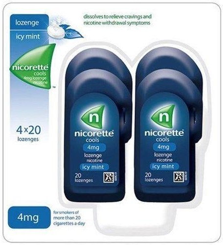 Nicorette Cools Icy Mint Lozenge 4mg x 80 -   Nicorette EasyMeds Pharmacy