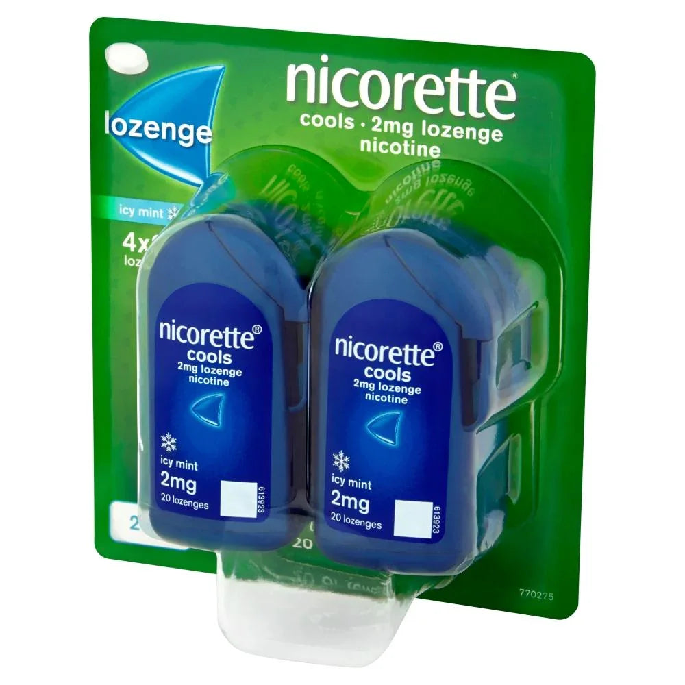 Nicorette Cools Icy Mint Lozenges 2mg x 80 - Nicorette EasyMeds Pharmacy