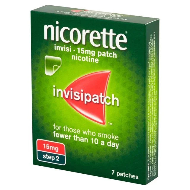 Nicorette Invisi Patch (Step 2) 15mg x 7 - Johnson & Johnson EasyMeds Pharmacy
