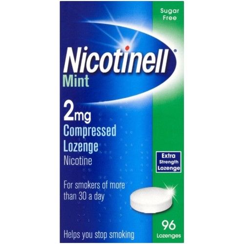 Nicotinell Mint Compressed Lozenges 2mg x 96 - Nicotinell EasyMeds Pharmacy