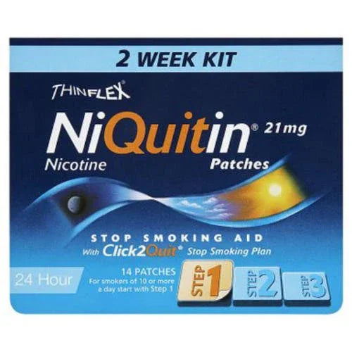 NiQuitin CQ Original Patches (Step 1) 21mg x 14 - NiQuitin EasyMeds Pharmacy
