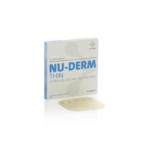 Nu-Derm Thin Hydrocolloid Dressing 10cm x 10cm x 10 - Systagenix EasyMeds Pharmacy