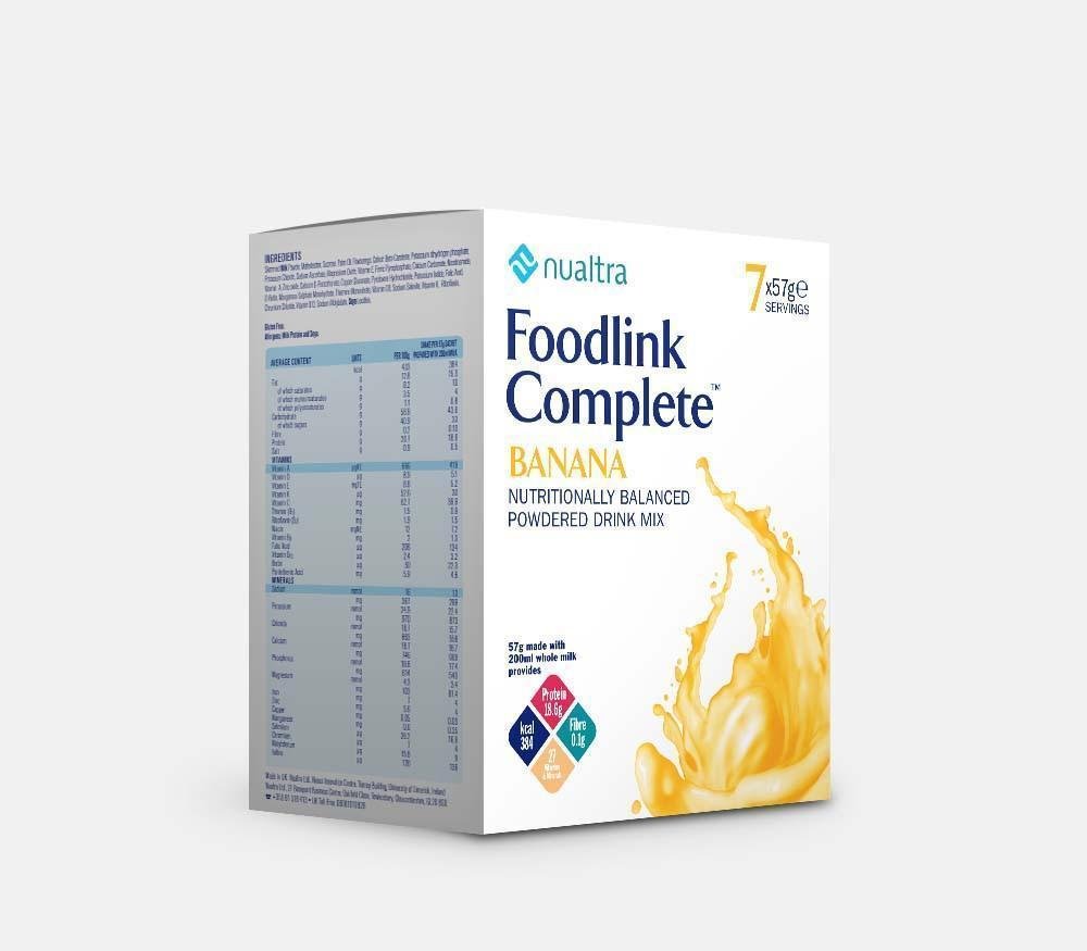 Nualtra Foodlink Complete Powder Banana ( 7 x 57g) - Nualtra EasyMeds Pharmacy