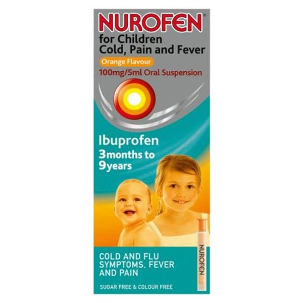 Nurofen Cold Orange Flavour for Children - 100ml - Reckitt Benckiser EasyMeds Pharmacy