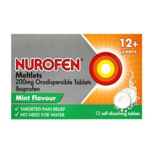 Nurofen For Child Mint Meltlet x 12 - Reckitt Benckiser EasyMeds Pharmacy
