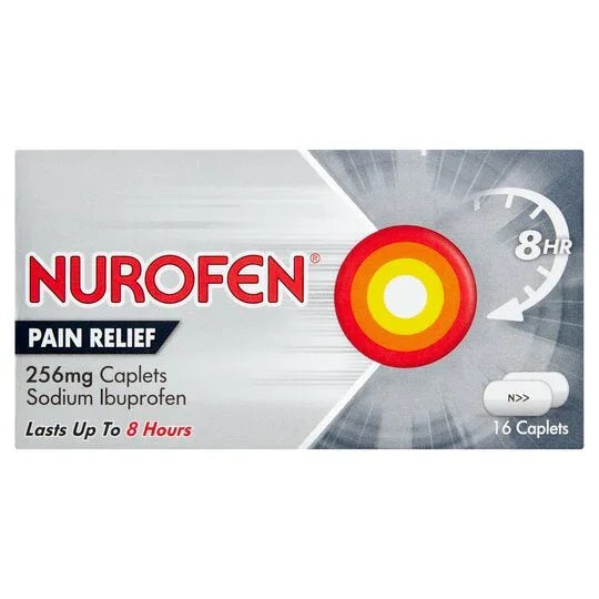 Nurofen Joint & Back Pain Relief 256mg 16 Caplets - Reckitt Benckiser EasyMeds Pharmacy