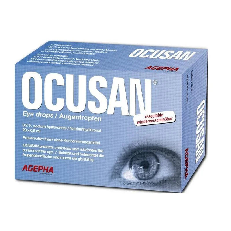 Ocusan Single Dose Eye Drops 0.5ml x 20 - AGEPHA GMBH EasyMeds Pharmacy