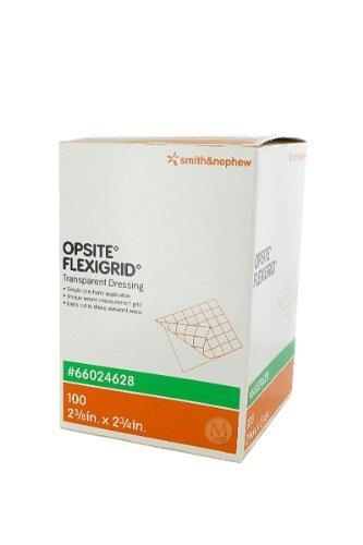 OpSite Flexigrid Adhesive Film Dressings 6cm x 7cm x 100 - Smith & Nephew EasyMeds Pharmacy
