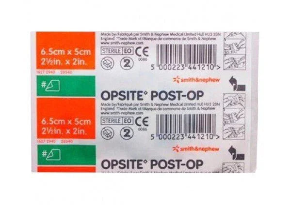 Opsite Post-Op Transparent Waterproof Dressing 6.5cm x 5cm x 100 - Smith & Nephew EasyMeds Pharmacy