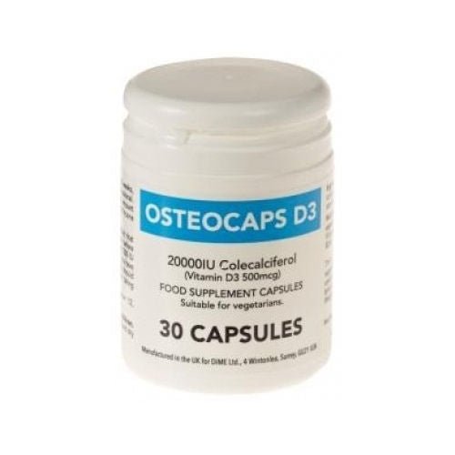 Osteocaps D3 20000IU Capsules x 30 Vitamin D3 Colecalciferol Supplement - Osteocaps EasyMeds Pharmacy