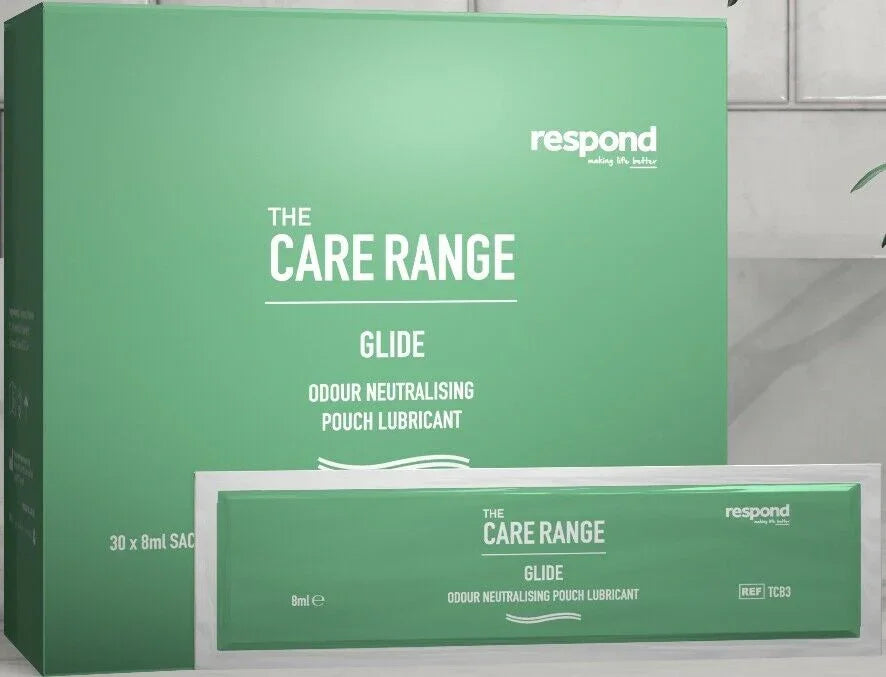 Ostozyme (now GLIDE) Odour Neutralising Pouch Lubricant Sachets x 30 x 8ml - Respond Healthcare EasyMeds Pharmacy