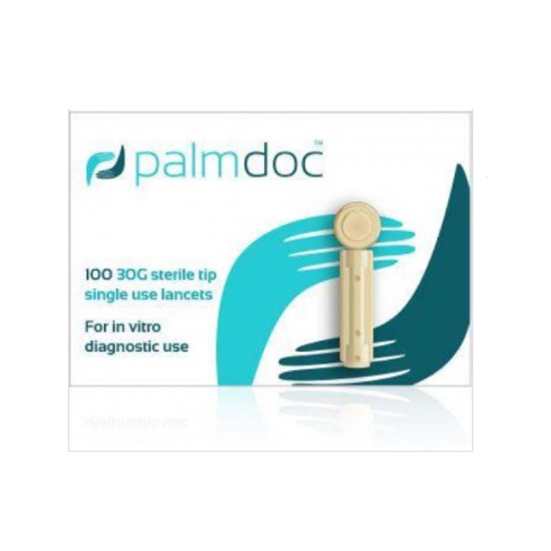 Palmdoc Lancets 0.38mm 30g x 100 - Equalibras Ltd EasyMeds Pharmacy