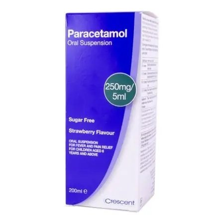 Paracetamol Six Plus Suspension 250mg/5ml 200ml S/F - EasyMeds EasyMeds Pharmacy