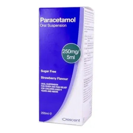 Paracetamol Six Plus Suspension 250mg/5ml 200ml S/F - EasyMeds EasyMeds Pharmacy