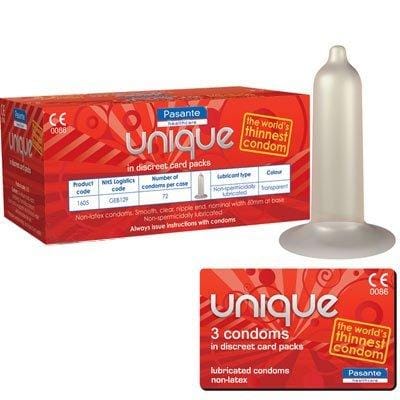 Pasante Unique Condoms - Pack of 72 by Pasante Healthcare Limited - Pasante EasyMeds Pharmacy
