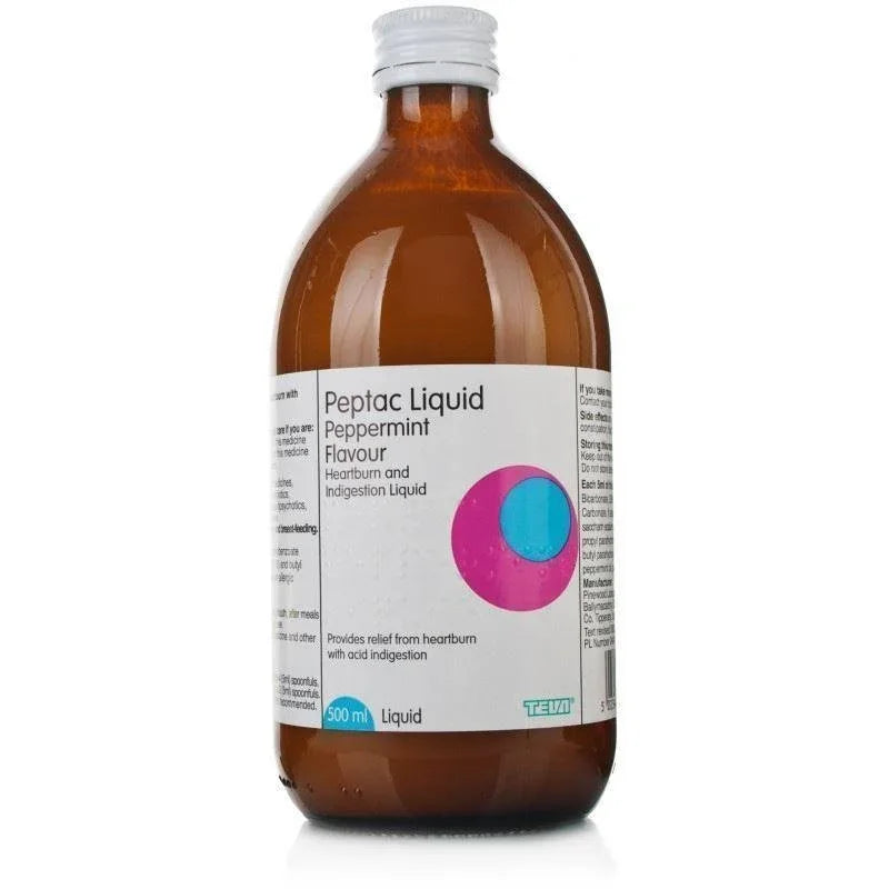 Peptac Peppermint Flavour Liquid 500ml - Teva EasyMeds Pharmacy