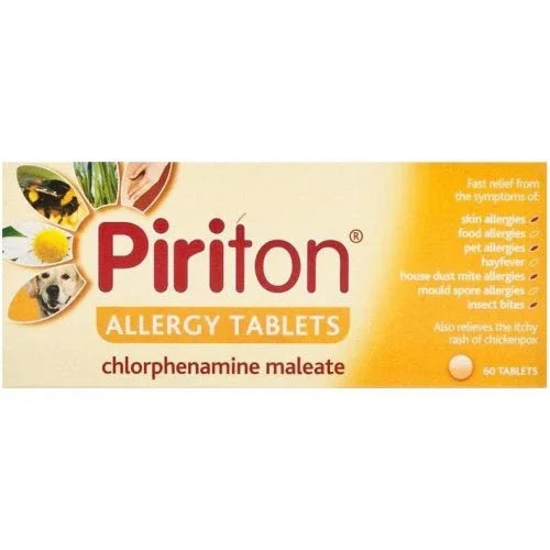 Piriton Allergy Tablets - Pack of 60 - Glaxo Smithkline EasyMeds Pharmacy