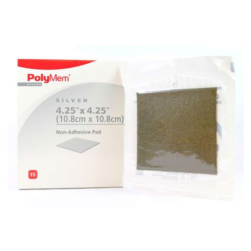 Polymem Silver Non Adhesive Pad Dressing 10.8cm x 10.8cm x 15 - Aspen Medical EasyMeds Pharmacy
