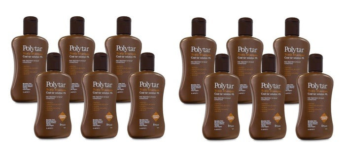 Polytar Shampoo 150ml x 12 Coal Tar Scalp Cleanser - Bulk Pack - GlaxoSmithKline EasyMeds Pharmacy