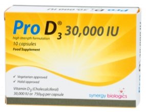 Pro D3 Vitamin D3 30000IU Capsules x 10 -   Synergy Biologics EasyMeds Pharmacy