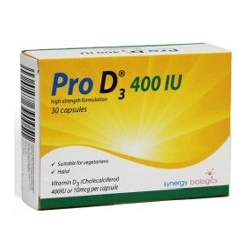 Pro D3 Vitamin D3 400IU Capsules x 30 - Synergy Biologics EasyMeds Pharmacy
