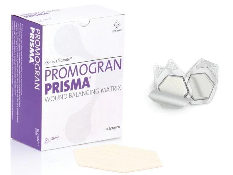 Promogran Prisma 28cm2 Dressings - Wound Balancing Matrix, Silver Antimicrobial - Systagenix EasyMeds Pharmacy