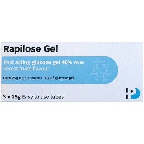 Rapilose Fast-acting Glucose Gel 3x25g - Rapilose EasyMeds Pharmacy