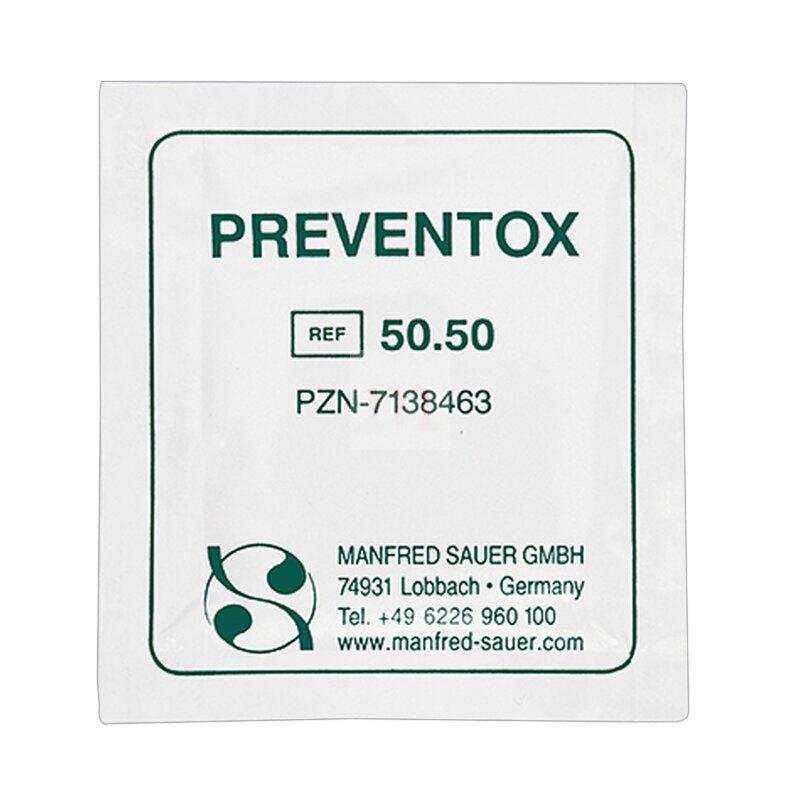 Sauer 50.50 Preventox Skin Adhesive Protection Single Wipes x 50 - Salts EasyMeds Pharmacy