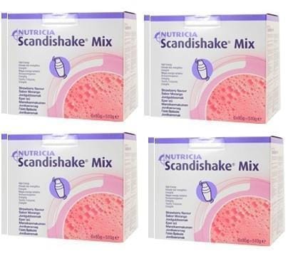 Scandishake Mix Strawberry Shake (85g x 6) x 4 Packs - Nutricia EasyMeds Pharmacy