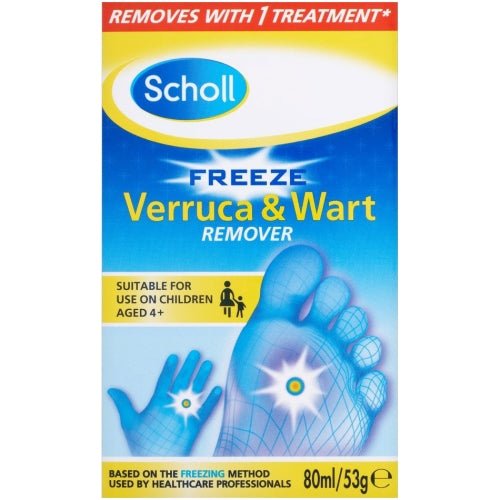 Scholl Freeze Verruca & Wart Remover Spray 80ml - Reckitt Benckiser EasyMeds Pharmacy