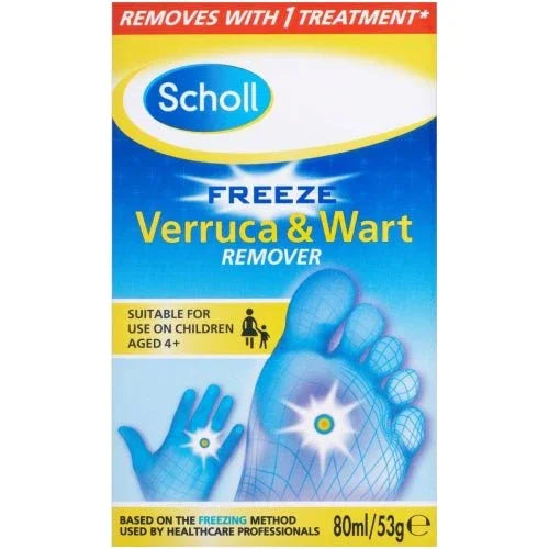 Scholl Freeze Verruca & Wart Remover Spray 80ml - Reckitt Benckiser EasyMeds Pharmacy