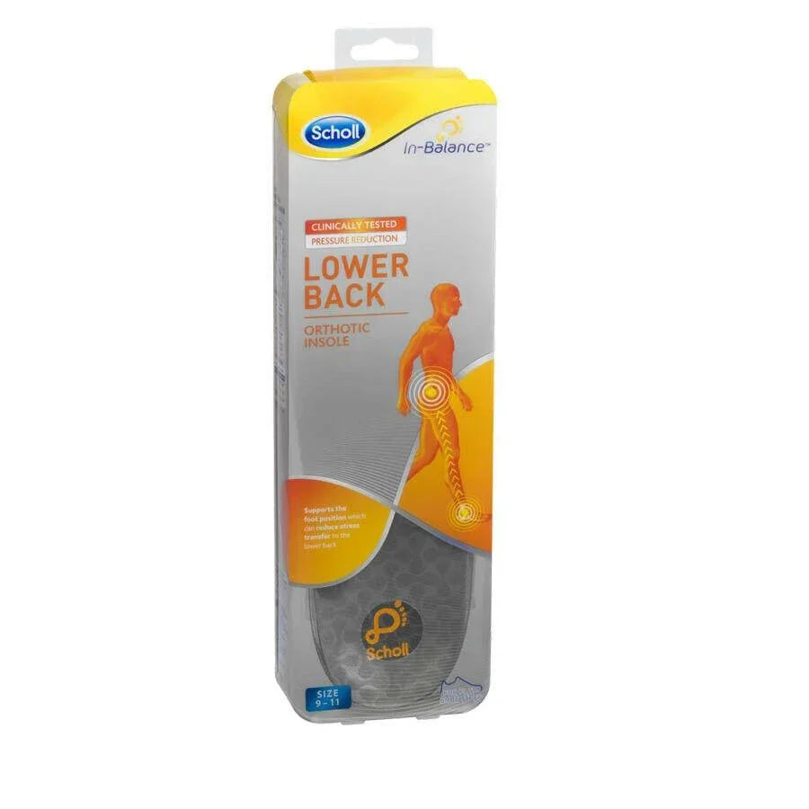 Scholl Lower Back Orthotic Insoles - Small - Reckitt Benckiser EasyMeds Pharmacy