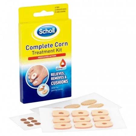 SIX PACKS of Scholl Complete Corn Treatment Kit - Scholl EasyMeds Pharmacy