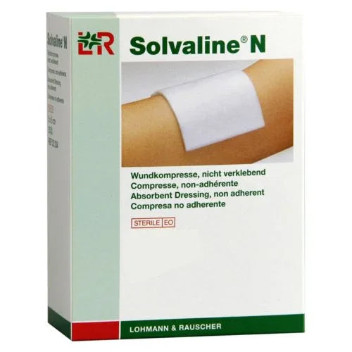Solvaline-N Sterile Highly Absorbent Dressing 5cm x 5cm - L&R Medical UK LTD EasyMeds Pharmacy