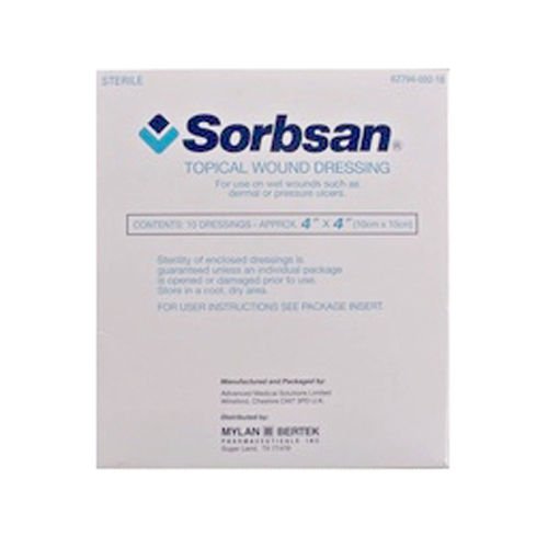 Sorbsan Surgical Wound Dressings 5cm x 5cm x 10 - Aspen Medical EasyMeds Pharmacy