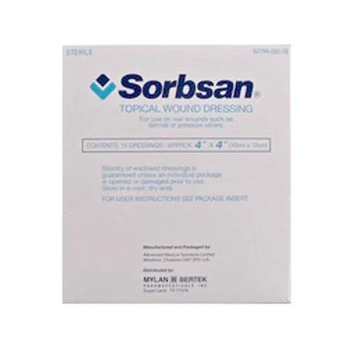 Sorbsan Surgical Wound Dressings 5cm x 5cm x 10 - Aspen Medical EasyMeds Pharmacy