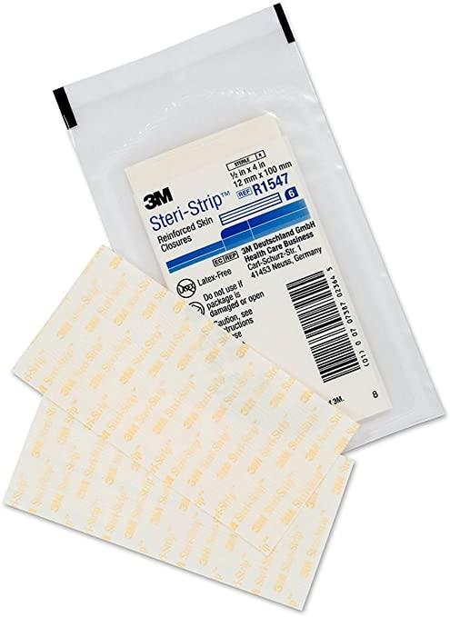 Steri-Strip 3M Reinforced Skin Closure Strips 12mm x 100mm x 60 Strips - Steri-Strip EasyMeds Pharmacy