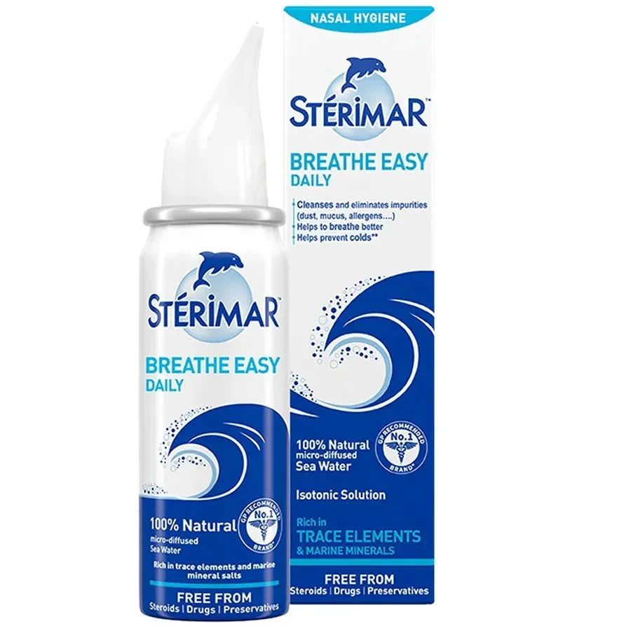 Sterimar Isotonic Nasal Hygiene 100% Natural Sea Water Spray 50ml - Sterimar EasyMeds Pharmacy