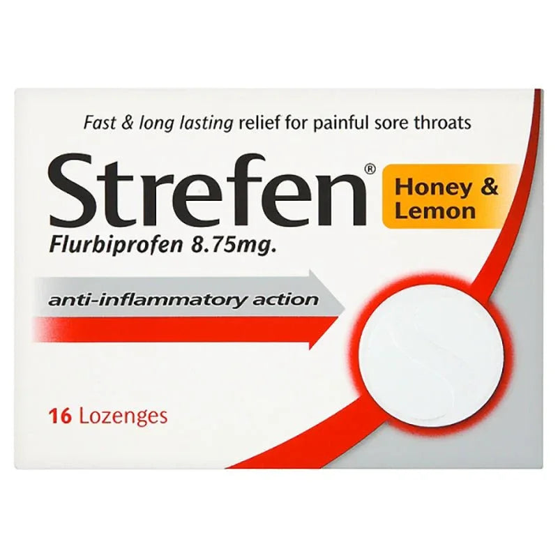 Strefen Honey and Lemon Lozenges x 16 - Reckitt Benckiser EasyMeds Pharmacy