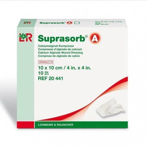 Suprasorb A Alginate Highly Absorbent Dressing 10cm x 10cm - L&R Medical EasyMeds Pharmacy