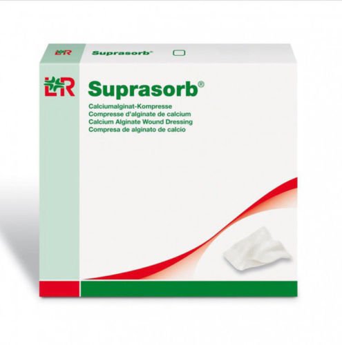 Suprasorb Alginate Dressing Sterile 5cm x 5cm x 10 - L&R Medical EasyMeds Pharmacy
